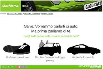 Greenpeace: petizione online per ridurre le emissioni delle auto